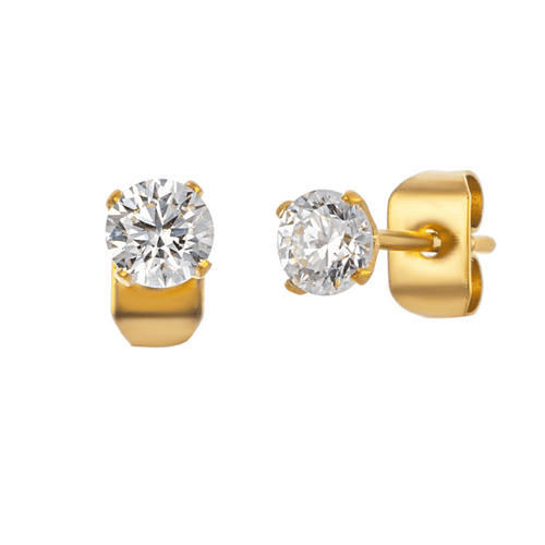 Diamond stud earrings 