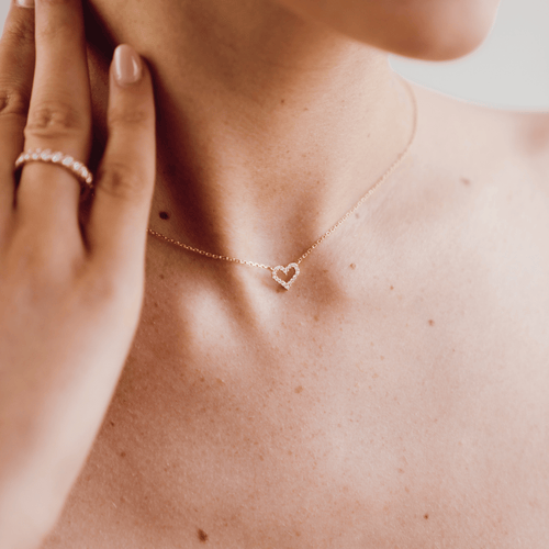 Herz Ohrring | Kette Set