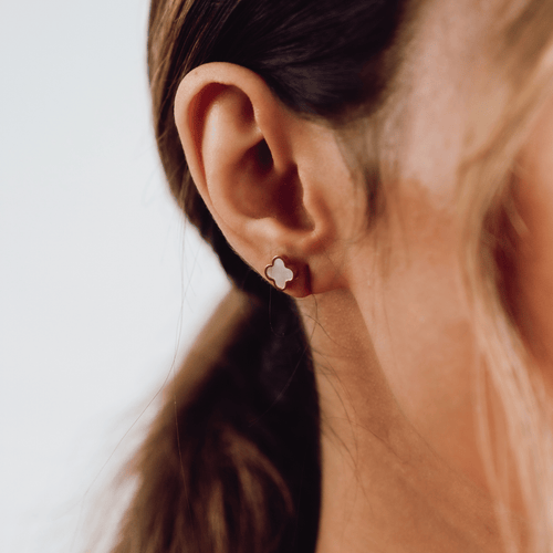 White Clover earrings